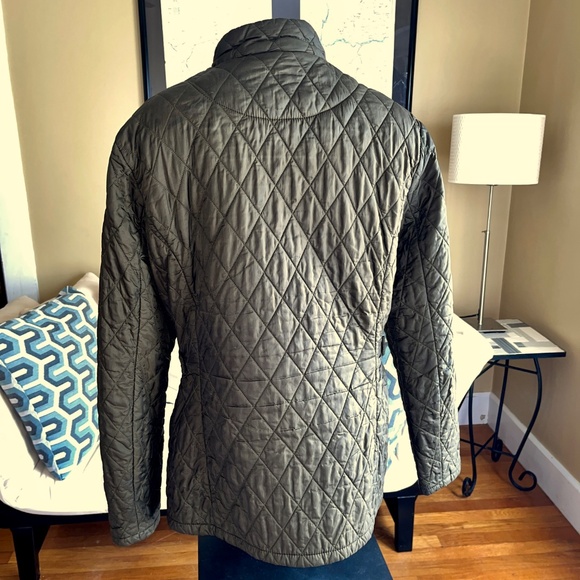 Barbour Flyweight Quilted 4-Pocket Snap-Front Jacket Brown - Picture 2 of 7